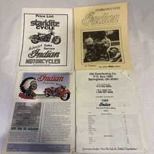 Indian Motorcycle Parts Catalog 1999-2000 ~ Manual ~ Lot Of 4 - Vintage