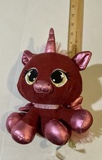 Gund Plushies Vera Von Cord 9" Unicorn Burgundy and Pink Pegasus Stuffed Animal