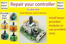 Repair Service - PS5 Dualsense Edge Stick Module Hall Effect TMR Fix Stick Drift