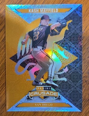 2025 Panini Crusade - Crusade Kash Mayfield, Kash Mayfield #49 Gold /10 (RC)