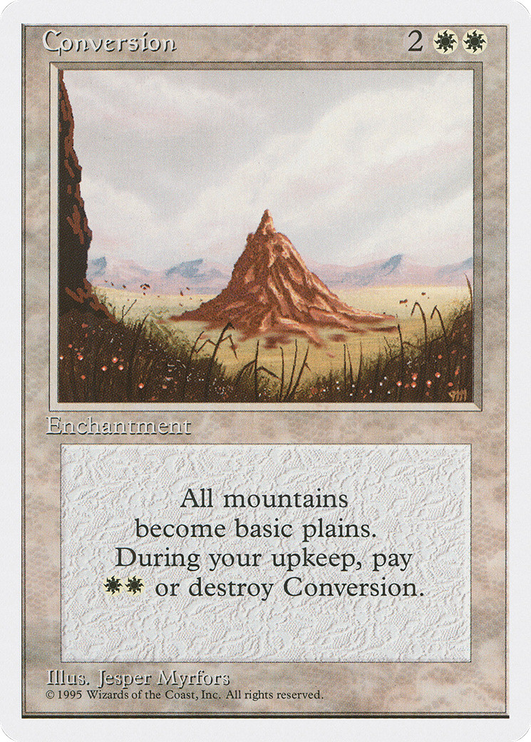 Conversion (LP) Fourth Edition 4ED Magic MTG