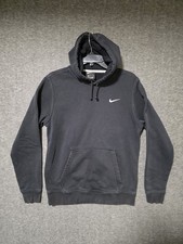 Nike Hoodie Mens Medium Black Sportswear Club Fleece Pullover Swoosh 826433-010