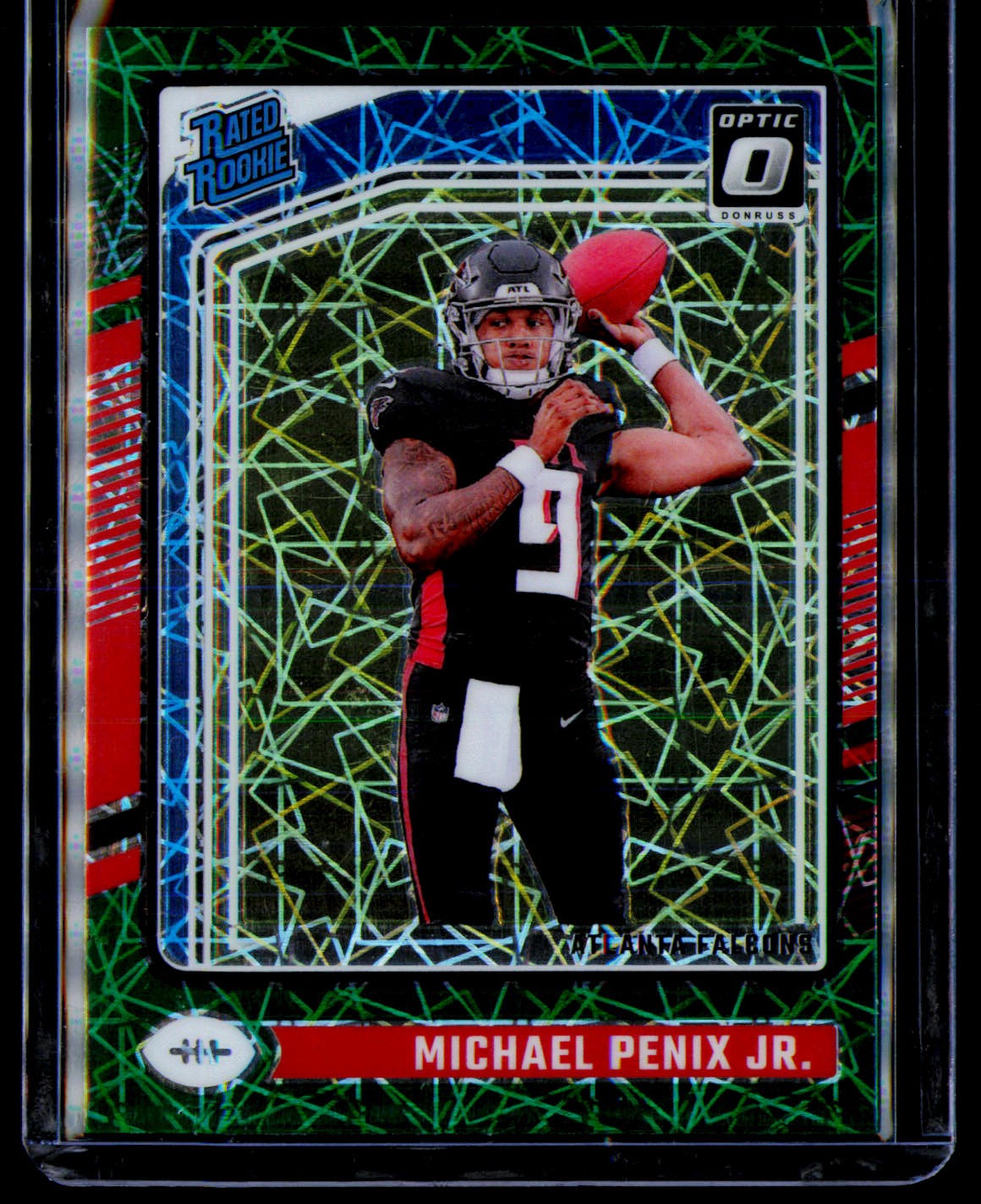 2024 Donruss Optic #279 Michael Penix Jr. Green Velocity