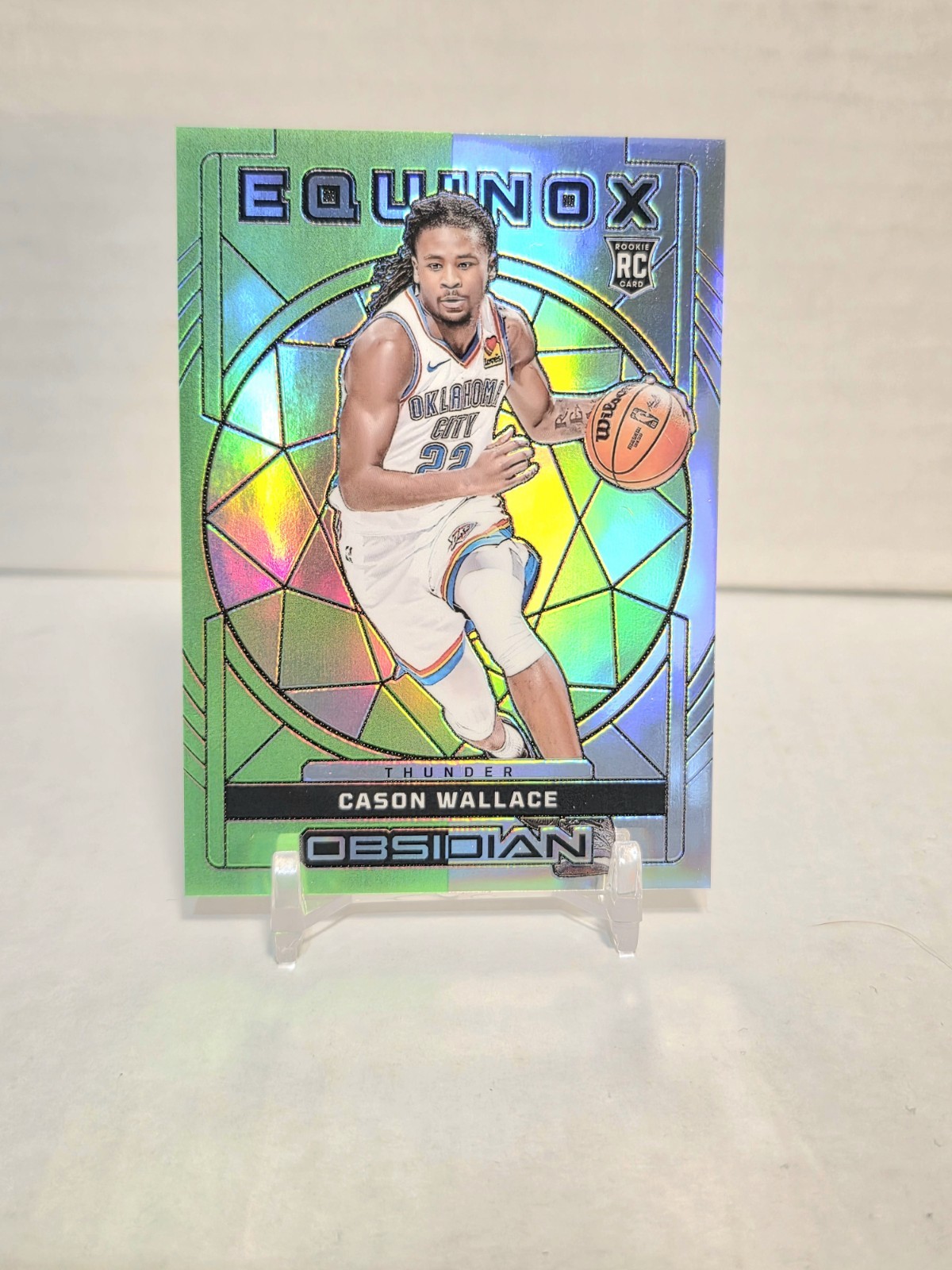 2023-24 Panini Obsidian - 01/25 Equinox Cason Wallace #20 EE Green (RC)