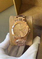 Brand New Burberry BU9135 Stainless Steel Rose Dial 34 mm Women's Watch