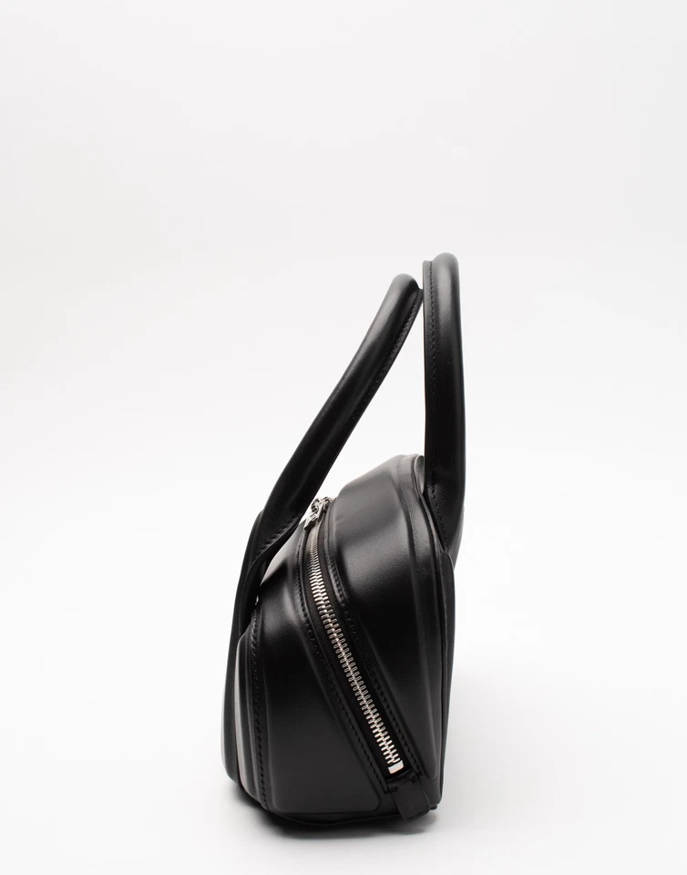 RRP€870 ALEXANDER WANG Leather Tote Handbag Black Panelled Double Handles - image 3 of 4