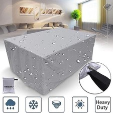 Cubierta de mesa de jardín muebles de jardín funda protectora lona conjunto grupos de asientos -
