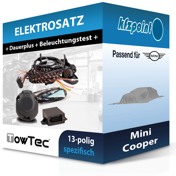 Towtec E-Satz 13Polig Fahrzeugspezifisch Passend für Mini Cooper Elektrosatz-image