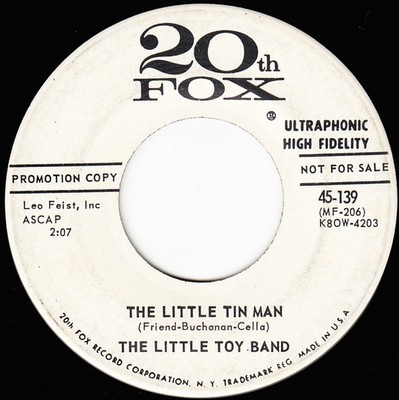 The Little Toy Band - The Little Tin Man / Teeny Little Me (7'', Single, Promo)