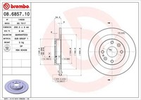 2X Bremsscheibe Hinten Brembo 08685710 FÜR Mazda Bremsscheiben Scheibenbremse