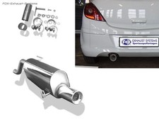 Sportauspuff Opel Corsa D mit Sportheckstoßstange 1x90mm rund eingerollt