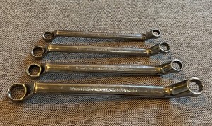 =CRAFTSMAN= 4-PC METRIC DEEP OFFSET DOUBLE BOX WRENCH SET FORGED IN U.S.A -VA-