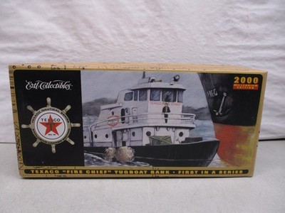 Ertl Texaco Fire Chief Tugboat Bank 2000 Millenium Edition