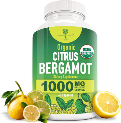 Organic Citrus Bergamot 1000Mg Heart Cholesterol Support 60 Caps