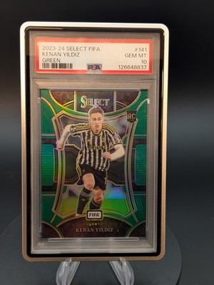 2023-24 Panini Select Fifa - Kenan Yildiz /5 Green #141 RC Rookie PSA 10