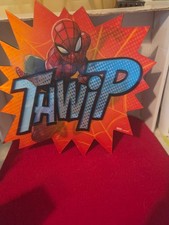 SPIDERMAN TAWIP 3D WALL DECORATION GREAT PARTY ITEM OR PLAY ROOM NEW SPIDERMAN