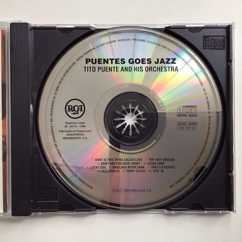 Tito Puente And His Orchestra Puente Goes Jazz CD 74749 Birdland Series - Picture 3 of 4