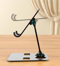 Stand Holder Adjustable Metal Desk Tabletop Phone iPad Tablet Foldable Universal