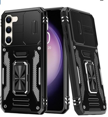 FUNMIKO for Samsung Galaxy S24 Case with Upgraded Sliding Camera Lens Protector