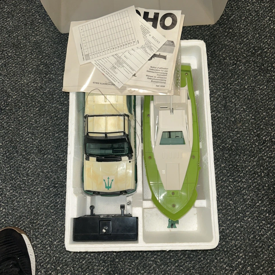 JOUSTRA MATRA SIMCA RANCHO + BOAT TRAILER- OFF-WHITE+GREEN L73.0cm radio control - Bild 3 von 3