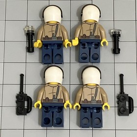 LEGO CITY: Police Pursuit (4437) Lot Of 4 Minifigures Mini figs H4 12