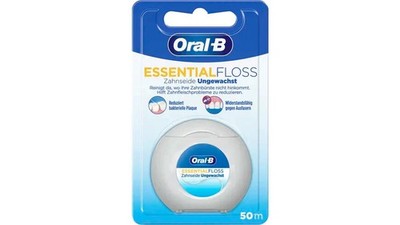 Oral B - Essential Floss Zahnseide Ungewachst  50m 1 Packung