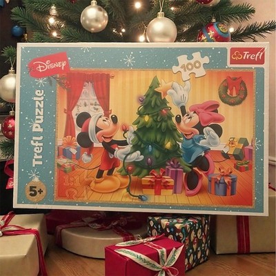 Trefl Disney Mickey & Minnie Christmas Magic 100 Piece Puzzle New Gift 