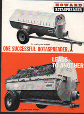 1965 Howard Rotaspreader 100 and 200 Brochure Leaflet