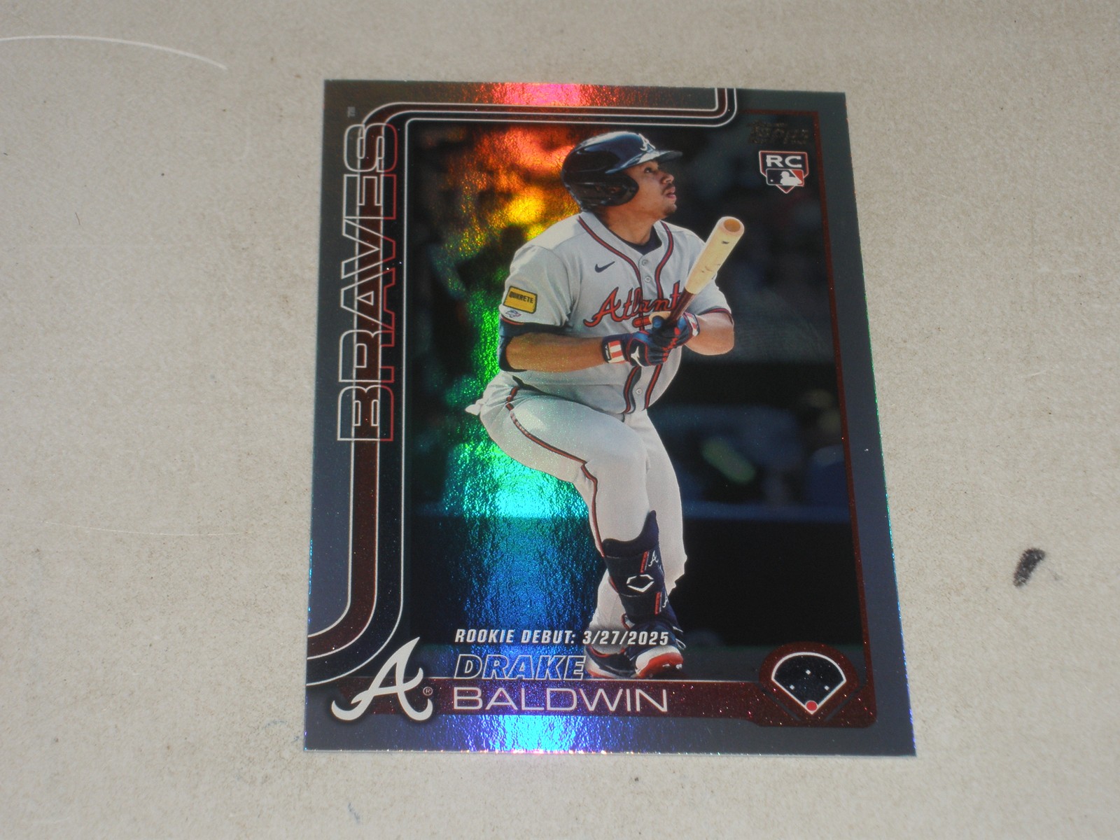 2025 Topps Update Rookie Debut Rainbow Foil #US113 Drake Baldwin RC