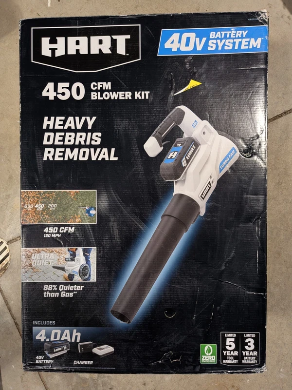 NEW HART 40Volt 120 MPH 450 CFM Cordless Axial Leaf Blower - Tool Only