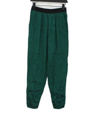By Malina Damen Hose UK 6 grün Viskose mit Elasthan, Polyester Chino