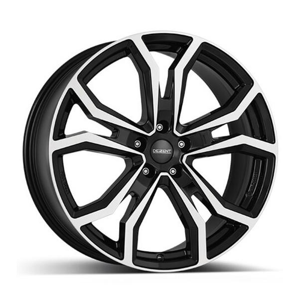 1X Dezent Dezent Tv Dark Black Polished 8.0Jx18 5X112 ET38-image