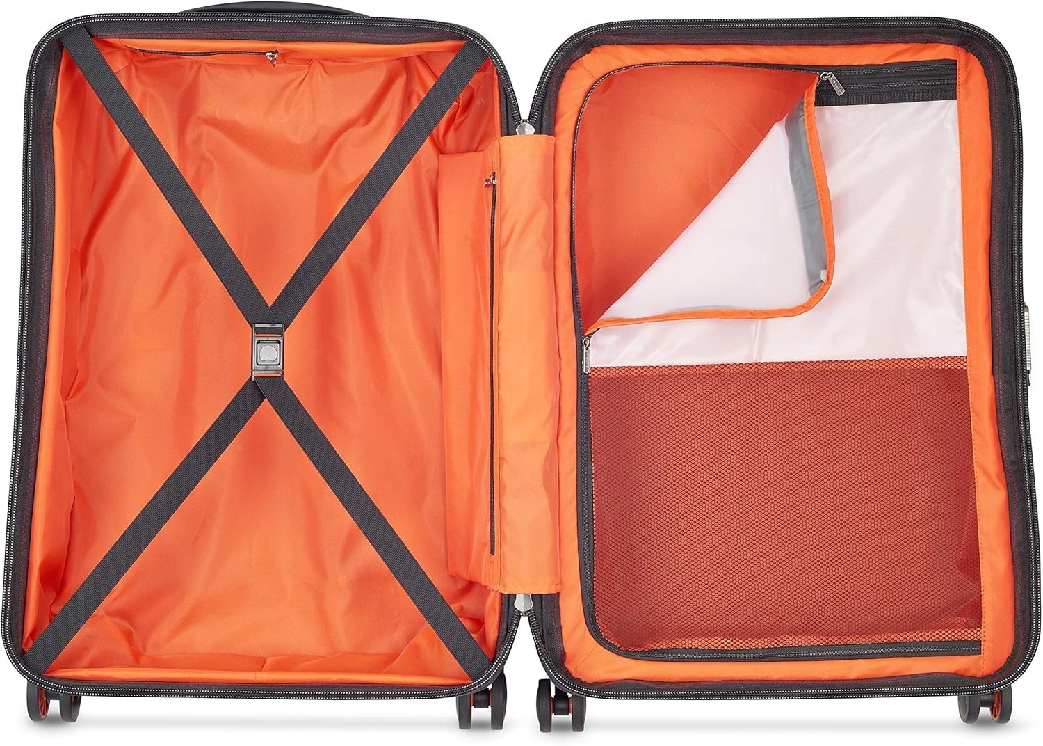 DELSEY PARIS Cactus Hardside Luggage with Spinner Wheel Navy Checked-Medium 24"