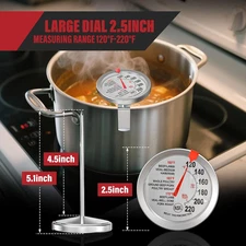 3 Pack Meat Thermometer Cooking 1 Instant Read Digital Food 2 2.5-In Extra-Large