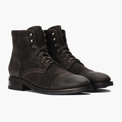 Thursday Boot Company Captain Men's Laceup Bootdark Olive suede captain, size 10
