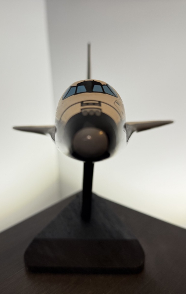 Space Shuttle Plane Mahogany Wood Scale Model Desk Airplane Aircraft ...
