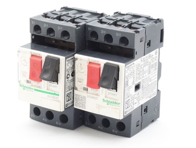 2x Schneider Electric Telemecanique GV2ME07 1,6-2,5A Motorschutzschalter -used-