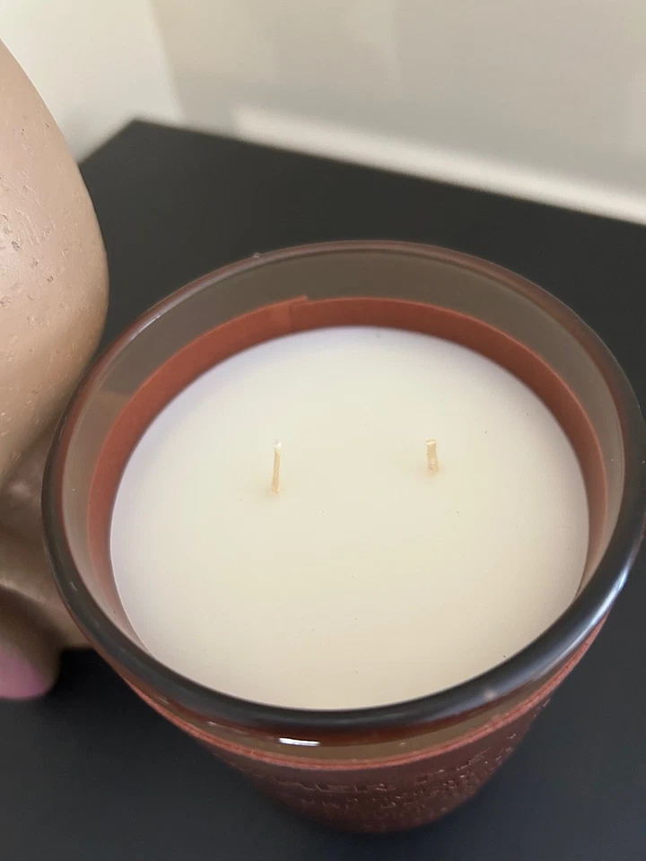 .whick Leather De Vanilla Soy Blend 16oz Double Wick, NEW - Image 4 of 4