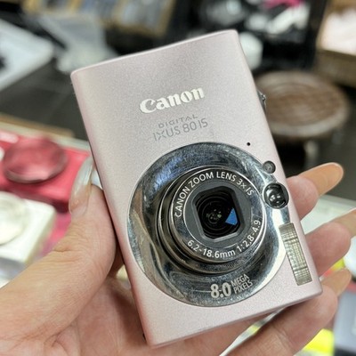 Canon Digital Camera IXUS 80 IS 8.0MP Pink SD card w/Battery&Charger English