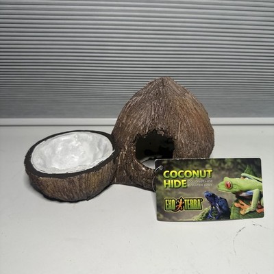 Exoterra Reptile set -Coconut Cave Hide And Water Dish For Terrarium Tropical 