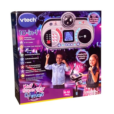 VTech Kidi Super Star DJ Studio 10-in-1 Karaokespielzeug Mikrofon Licht & Sound