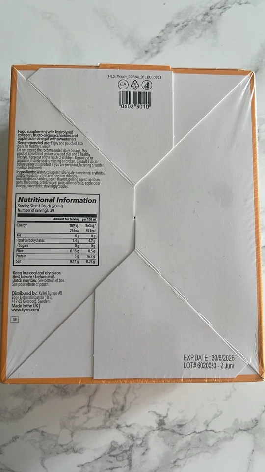 Collagen Sachets 30 Peach Flaver . Good For Skin , Hair And Bones - Image 3 of 3