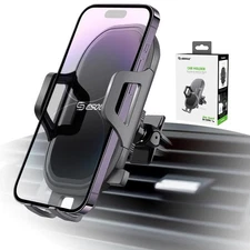 Esoulk Car Phone Holder Mount 360 Rotating Suction Cup Dash Windshield Air Vent