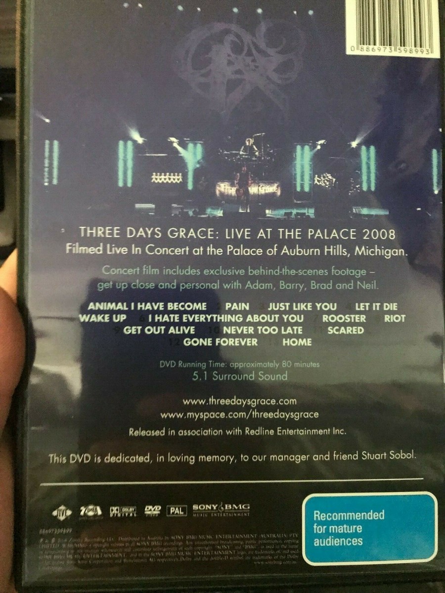 Three Days Grace-Live at the Palace (DVD) for sale online | eBay