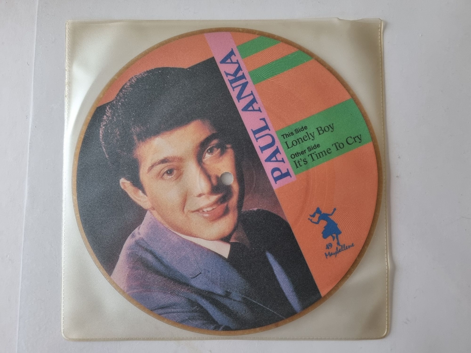 Paul Anka - Lonely boy/ It's time to cry 7'' Vinyl PICTURE DISC