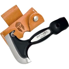 BattlBox Vintage Skachet Survival Tool w/ Leather Sheath Axe Head Multi-tool