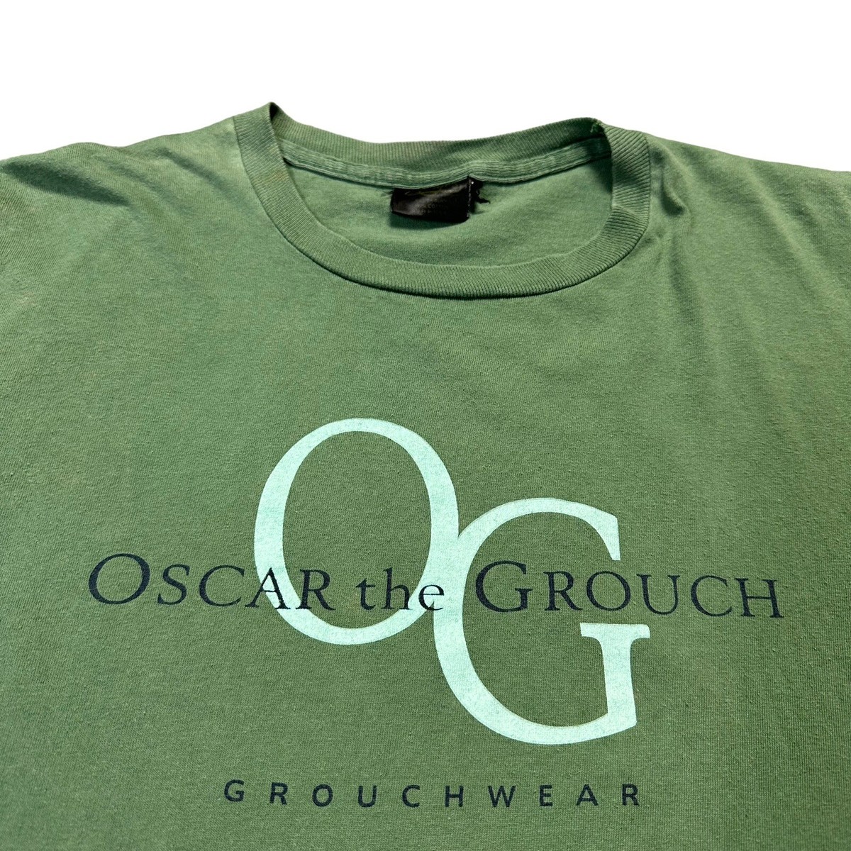 Oscar The Grouch Sesame Street Jim Henson OG Vintage Grouch Wear T