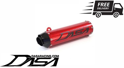 Dasa Racing Red DASA Raptor 125 Exhaust System CANDY RED CANISTER | eBay