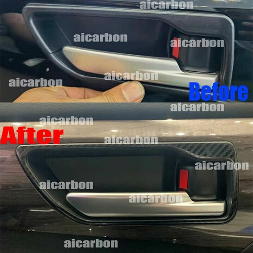 Carbon Fiber Inner Door Handle frame Cover Trim For Toyota Highlander 2020-2023 - Bild 4 von 5