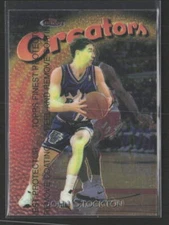1997-98 Finest #187 John Stockton With Coating Creators Utah Jazz